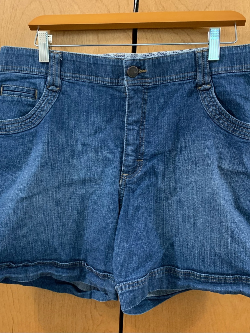 Lee Blue Denim Jean Shorts